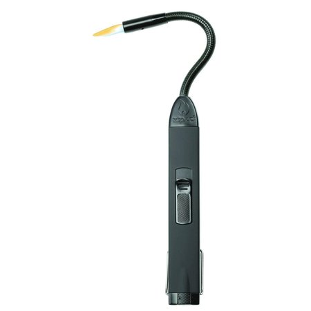 Zippo Flexible Neck Dual Flame Utility Lighter, Unfilled, Rubberized Black 121321